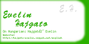 evelin hajgato business card